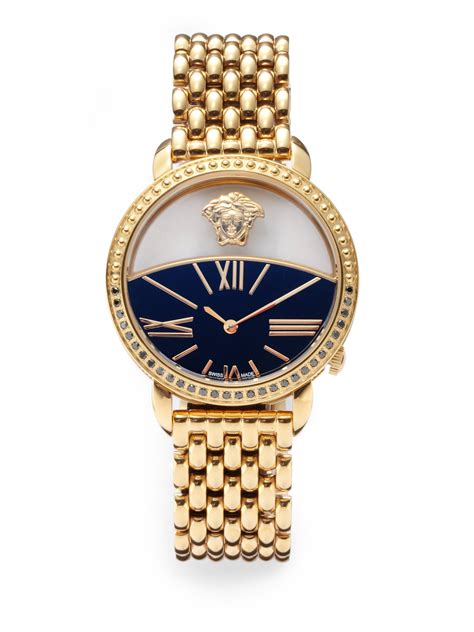 versace watch gold women|versace gold watch for men.